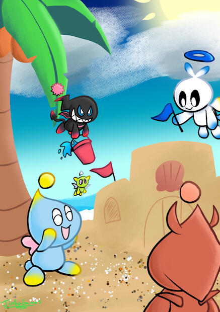 This is a piece I did for the Project Chao zine!