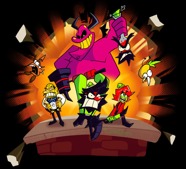 Fanart I made for ANTONBLAST, a game that I backed on Kickstarter!